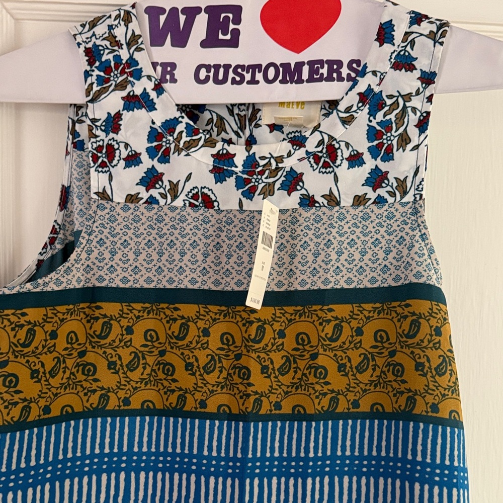 NWT Multi Pattern Anthropologie Dress - Picture 2 of 4